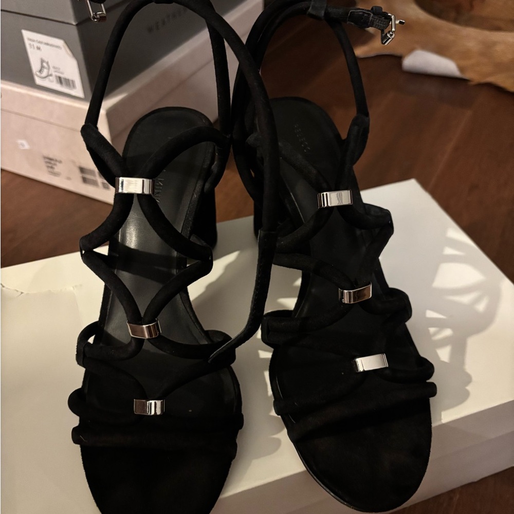 Elegant Black Strappy Sandals